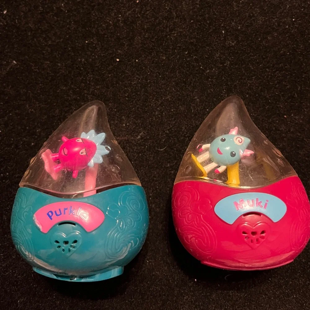Lot of 2 Wild Planet Aquapets Dew Drops Voice Activated Interactive Aqua Pets